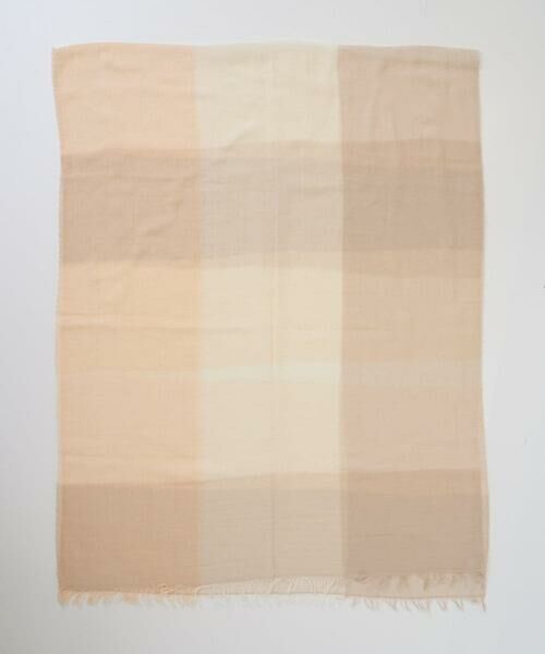 CHRISTIAN AUJARD / クリスチャン・オジャール マフラー・ショール・スヌード・ストール | コットンブロックチェックストール | 詳細4