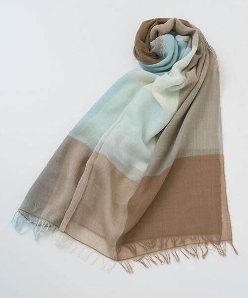 CHRISTIAN AUJARD / クリスチャン・オジャール マフラー・ショール・スヌード・ストール | コットンブロックチェックストール | 詳細9