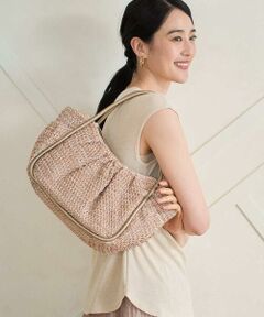 CHRISTIAN AUJARD / クリスチャン・オジャール トートバッグ | ラフィアライクハーフムーンバッグ