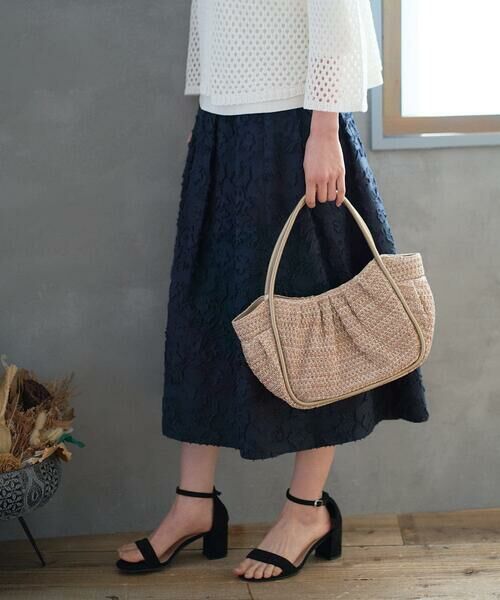 CHRISTIAN AUJARD / クリスチャン・オジャール トートバッグ | ラフィアライクハーフムーンバッグ | 詳細2