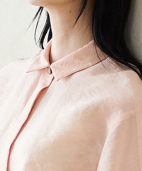 CHRISTIAN AUJARD / クリスチャン・オジャール シャツ・ブラウス | シルク混シャイニーブラウス | 詳細3