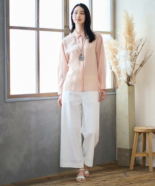 CHRISTIAN AUJARD / クリスチャン・オジャール シャツ・ブラウス | シルク混シャイニーブラウス | 詳細8