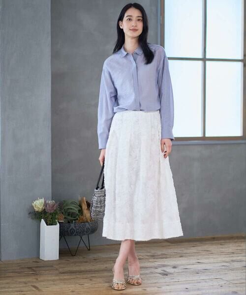 CHRISTIAN AUJARD / クリスチャン・オジャール シャツ・ブラウス | シルク混シャイニーブラウス | 詳細15