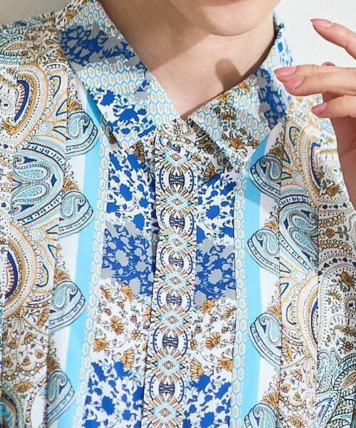 CHRISTIAN AUJARD / クリスチャン・オジャール シャツ・ブラウス | マリンブルーペーズリーブラウス | 詳細6