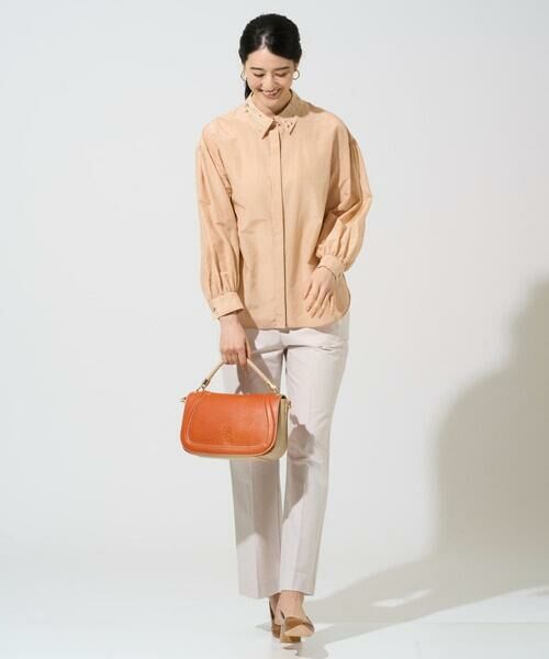 CHRISTIAN AUJARD / クリスチャン・オジャール シャツ・ブラウス | ウォッシャブルシルク刺繍ブラウス | 詳細3