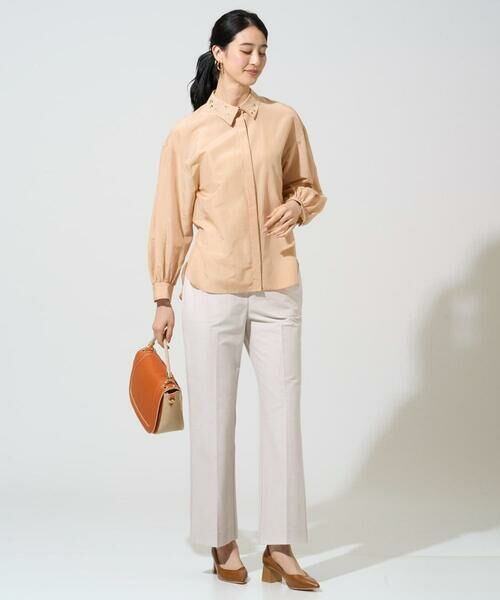 CHRISTIAN AUJARD / クリスチャン・オジャール シャツ・ブラウス | ウォッシャブルシルク刺繍ブラウス | 詳細4