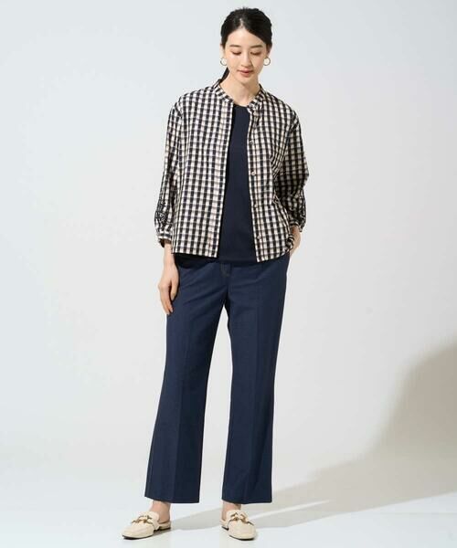 CHRISTIAN AUJARD / クリスチャン・オジャール シャツ・ブラウス | [セットアップ対応]シャンブレーチェックブラウス | 詳細14