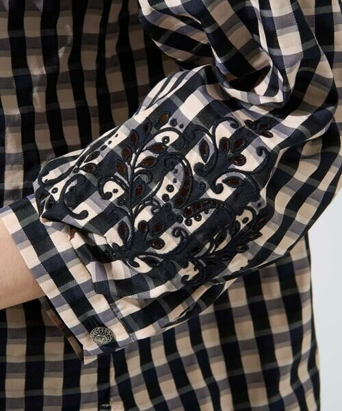 CHRISTIAN AUJARD / クリスチャン・オジャール シャツ・ブラウス | [セットアップ対応]シャンブレーチェックブラウス | 詳細7