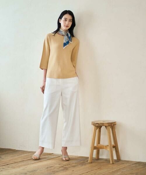 CHRISTIAN AUJARD / クリスチャン・オジャール ニット・セーター | リネンライクホールガーメントニット | 詳細3