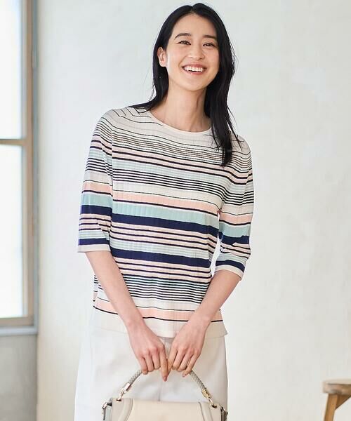 CHRISTIAN AUJARD / クリスチャン・オジャール ニット・セーター | マルチボーダーニットプルオーバー | 詳細2