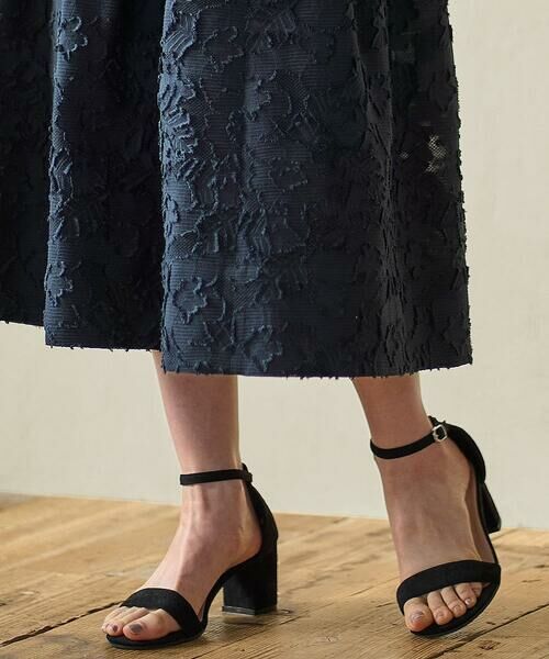 CHRISTIAN AUJARD / クリスチャン・オジャール ロング・マキシ丈スカート | [セットアップ対応]フラワーカットジャカードスカート | 詳細4