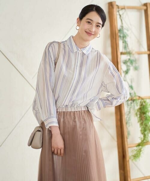 CHRISTIAN AUJARD / クリスチャン・オジャール ロング・マキシ丈スカート | ブライトオーガンジープリーツスカート | 詳細3