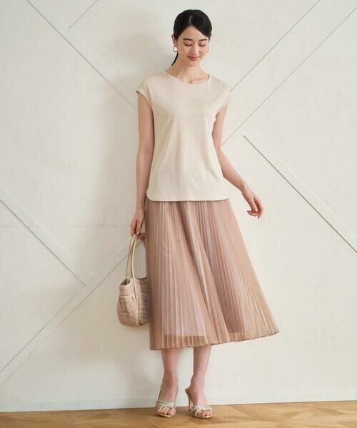 CHRISTIAN AUJARD / クリスチャン・オジャール ロング・マキシ丈スカート | ブライトオーガンジープリーツスカート | 詳細5