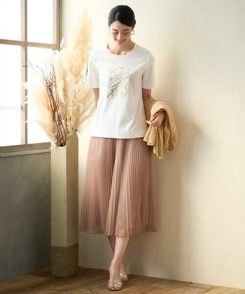 CHRISTIAN AUJARD / クリスチャン・オジャール ロング・マキシ丈スカート | ブライトオーガンジープリーツスカート | 詳細9