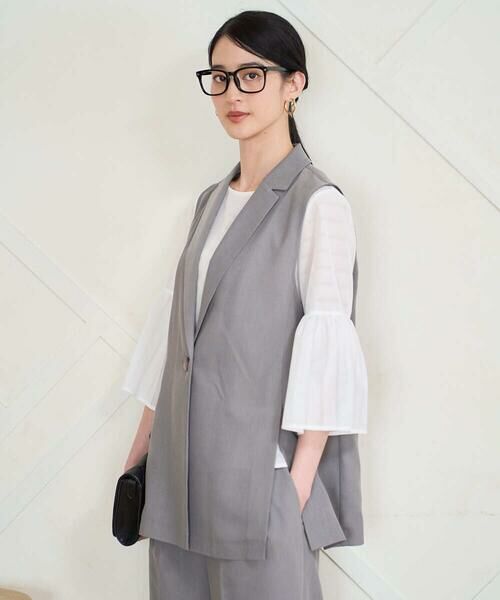 CHRISTIAN AUJARD / クリスチャン・オジャール ベスト | [セットアップ対応/乾性]テーラードジレ | 詳細1