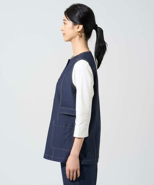CHRISTIAN AUJARD / クリスチャン・オジャール ベスト | [セットアップ対応]ジャージーデニムジレ | 詳細2