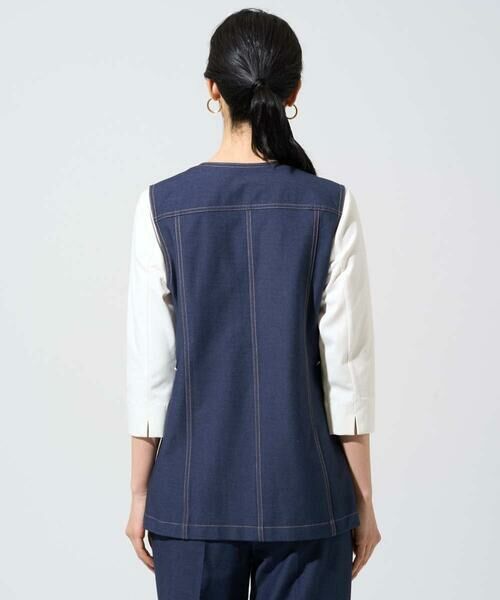 CHRISTIAN AUJARD / クリスチャン・オジャール ベスト | [セットアップ対応]ジャージーデニムジレ | 詳細3