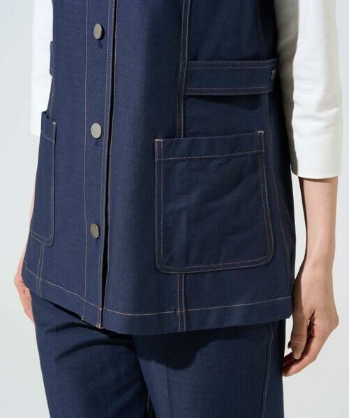 CHRISTIAN AUJARD / クリスチャン・オジャール ベスト | [セットアップ対応]ジャージーデニムジレ | 詳細7