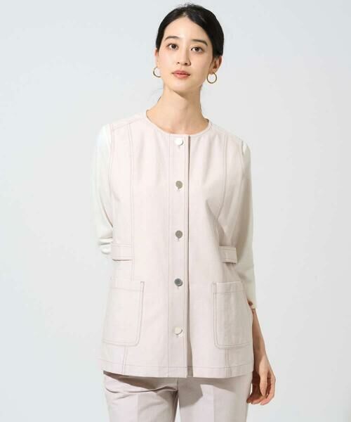 CHRISTIAN AUJARD / クリスチャン・オジャール ベスト | [セットアップ対応]ジャージーデニムジレ | 詳細13