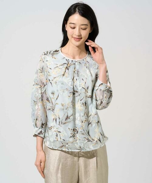CHRISTIAN AUJARD / クリスチャン・オジャール カットソー | ［セットアップ対応］フラワープリントシアーカットソー | 詳細1