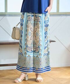 CHRISTIAN AUJARD / クリスチャン・オジャール チノ・ワークパンツ | マリンブルーペーズリーパンツ