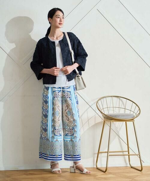 CHRISTIAN AUJARD / クリスチャン・オジャール チノ・ワークパンツ | マリンブルーペーズリーパンツ | 詳細7