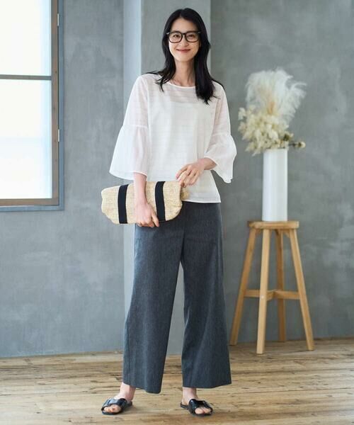 CHRISTIAN AUJARD / クリスチャン・オジャール チノ・ワークパンツ | リネンリラックスワイドパンツ | 詳細20