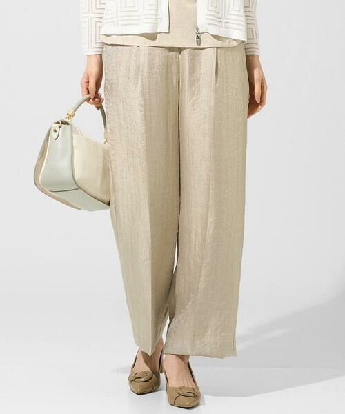 CHRISTIAN AUJARD / クリスチャン・オジャール チノ・ワークパンツ | ワッシャーサテンセミワイドパンツ | 詳細1