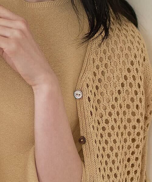 CHRISTIAN AUJARD / クリスチャン・オジャール カーディガン・ボレロ | リネンライクニットカーディガン | 詳細3