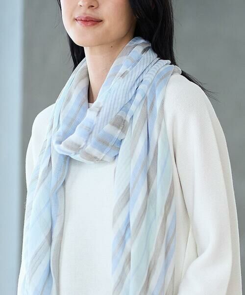 CHRISTIAN AUJARD / クリスチャン・オジャール マフラー・ショール・スヌード・ストール | ボーダーストール | 詳細2