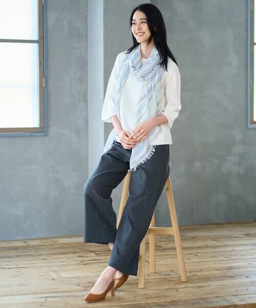 CHRISTIAN AUJARD / クリスチャン・オジャール マフラー・ショール・スヌード・ストール | ボーダーストール | 詳細3