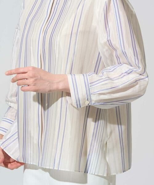 CHRISTIAN AUJARD / クリスチャン・オジャール シャツ・ブラウス | ドビーストライプブラウス | 詳細11