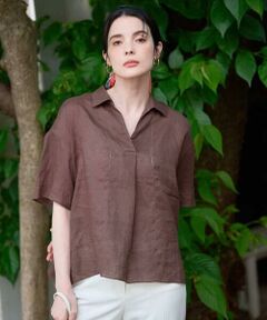 CHRISTIAN AUJARD / クリスチャン・オジャール シャツ・ブラウス | リネンクロスブラウス