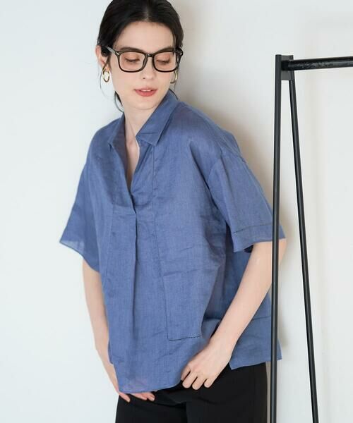 CHRISTIAN AUJARD / クリスチャン・オジャール シャツ・ブラウス | リネンクロスブラウス | 詳細1