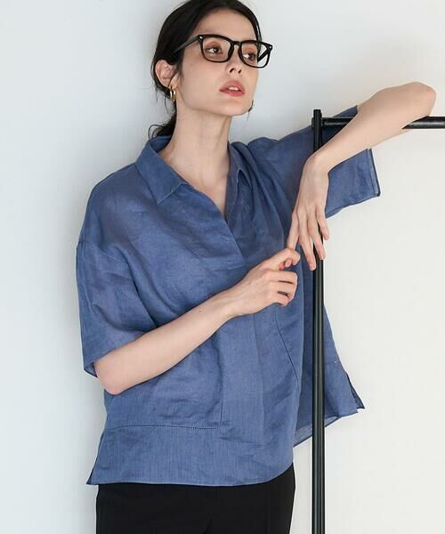 CHRISTIAN AUJARD / クリスチャン・オジャール シャツ・ブラウス | リネンクロスブラウス | 詳細2