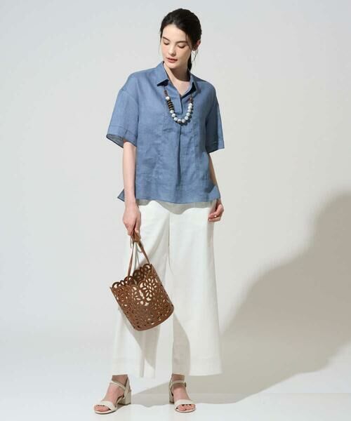 CHRISTIAN AUJARD / クリスチャン・オジャール シャツ・ブラウス | リネンクロスブラウス | 詳細6