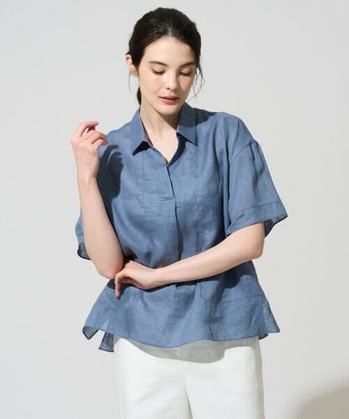 CHRISTIAN AUJARD / クリスチャン・オジャール シャツ・ブラウス | リネンクロスブラウス | 詳細8