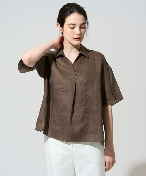 CHRISTIAN AUJARD / クリスチャン・オジャール シャツ・ブラウス | リネンクロスブラウス | 詳細20