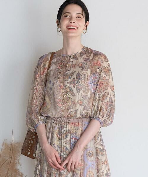 CHRISTIAN AUJARD / クリスチャン・オジャール シャツ・ブラウス | [セットアップ対応]ゴールドオーナメントサラサブラウス | 詳細2