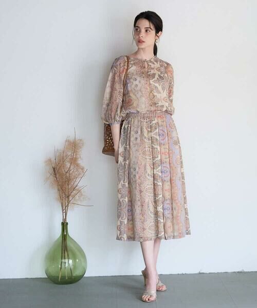 CHRISTIAN AUJARD / クリスチャン・オジャール シャツ・ブラウス | [セットアップ対応]ゴールドオーナメントサラサブラウス | 詳細4