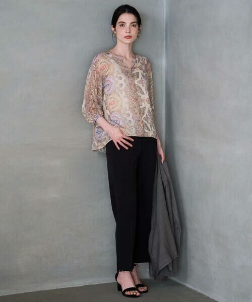 CHRISTIAN AUJARD / クリスチャン・オジャール シャツ・ブラウス | [セットアップ対応]ゴールドオーナメントサラサブラウス | 詳細5