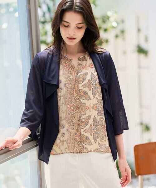 CHRISTIAN AUJARD / クリスチャン・オジャール シャツ・ブラウス | [セットアップ対応]ゴールドオーナメントサラサブラウス | 詳細7