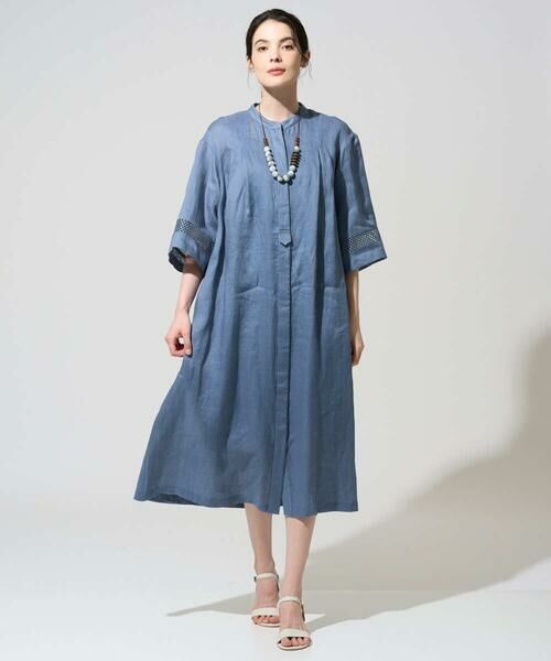 CHRISTIAN AUJARD / クリスチャン・オジャール ロング・マキシ丈ワンピース | リネンクロスワンピース | 詳細2