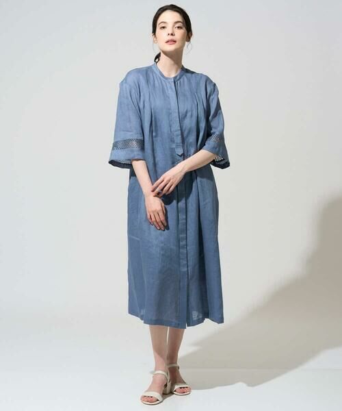 CHRISTIAN AUJARD / クリスチャン・オジャール ロング・マキシ丈ワンピース | リネンクロスワンピース | 詳細3