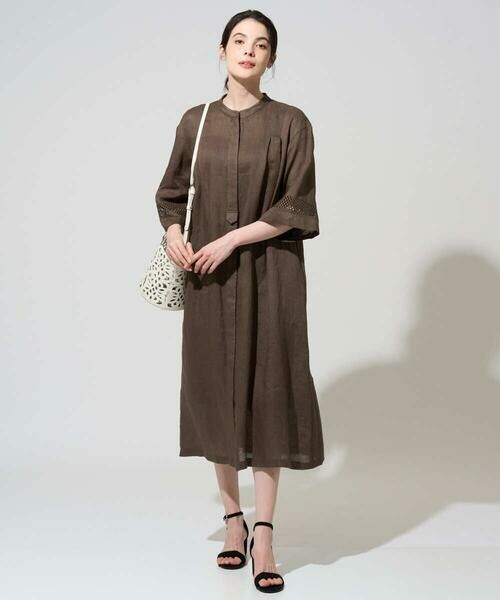 CHRISTIAN AUJARD / クリスチャン・オジャール ロング・マキシ丈ワンピース | リネンクロスワンピース | 詳細10