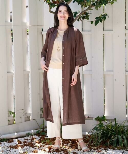 CHRISTIAN AUJARD / クリスチャン・オジャール ロング・マキシ丈ワンピース | リネンクロスワンピース | 詳細7