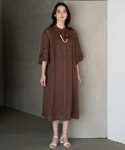 CHRISTIAN AUJARD / クリスチャン・オジャール ロング・マキシ丈ワンピース | リネンクロスワンピース | 詳細8