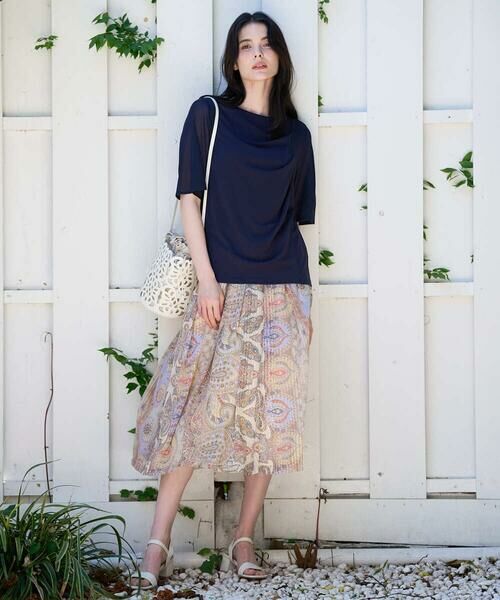 CHRISTIAN AUJARD / クリスチャン・オジャール ロング・マキシ丈スカート | [セットアップ対応]ゴールドオーナメントサラサスカート | 詳細7