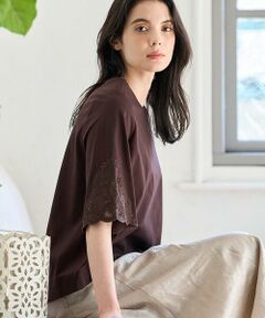 CHRISTIAN AUJARD / クリスチャン・オジャール カットソー | 刺繍スリーブプルオーバー