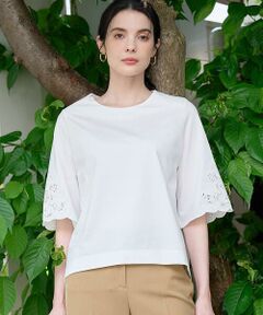 CHRISTIAN AUJARD / クリスチャン・オジャール カットソー | 刺繍スリーブプルオーバー